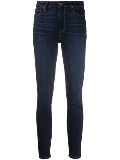 Shop Paige High-rise Skinny Jeans In Blue