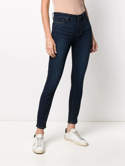 Shop Paige High-rise Skinny Jeans In Blue