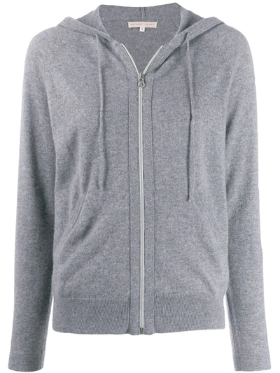 Shop Filippa K Zip-up Cashmere Hoodie In Grey