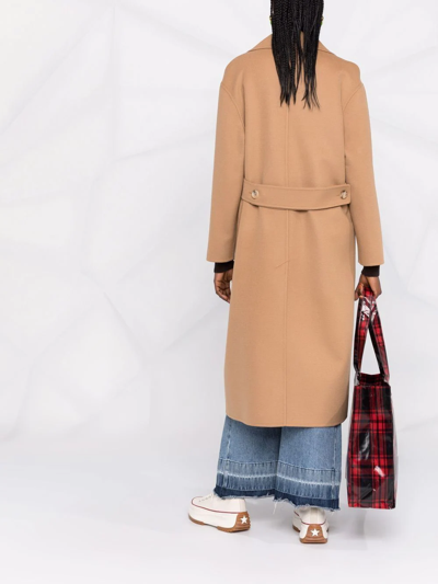 10 Corso Como Single-breasted Tailored Coat In Braun