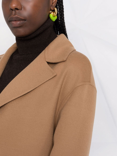 10 Corso Como Single-breasted Tailored Coat In Braun