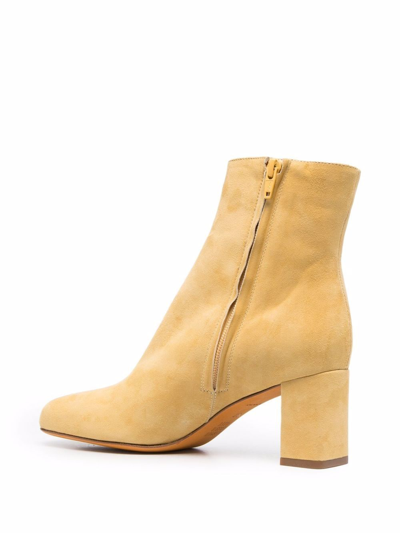 Shop Maryam Nassir Zadeh Agnes Suede Ankle Boots In Nude