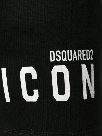 Shop Dsquared2 Logo-print Track Shorts In Black