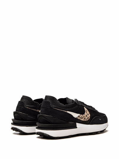 Shop Nike Waffle One "black Leopard" Sneakers