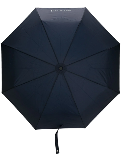 Shop Mackintosh Ayr Automatic Telescopic Umbrella In Blue