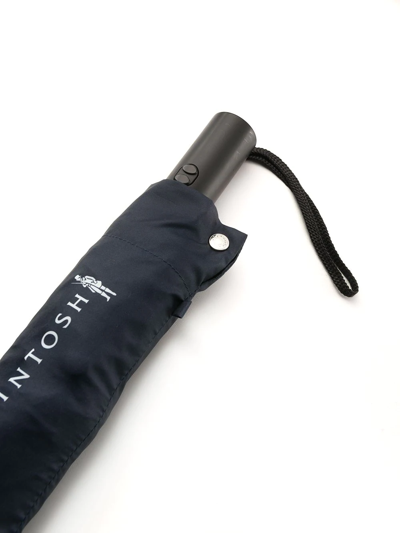 Shop Mackintosh Ayr Automatic Telescopic Umbrella In Blue