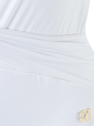 Shop Brigitte Plunge Neck Aline Swimsuit In White