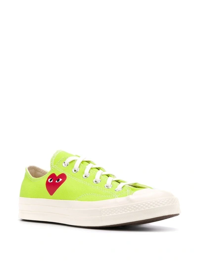 Comme Des Garçons Play Comme Des Garcons Play X Converse Chuck Taylor All Star Canvas Low-top Sneakers In Green