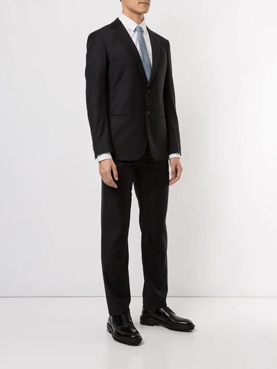 Shop Giorgio Armani Formal Two-piece Suit In Black