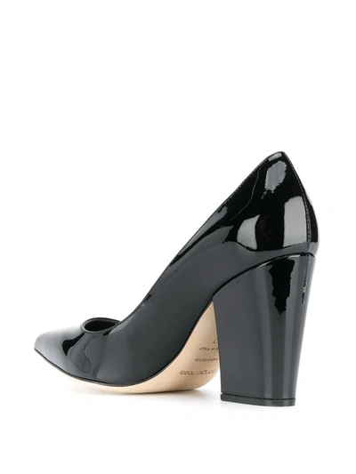 Shop Sergio Rossi Patent Sergio Pumps In Black