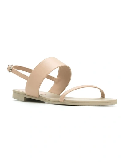 Shop Studio Chofakian Flat Sandals In Neutrals