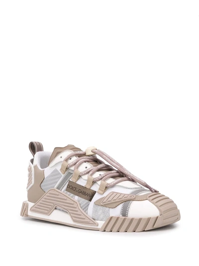 Shop Dolce & Gabbana Ns1 Panelled Sneakers In Neutrals