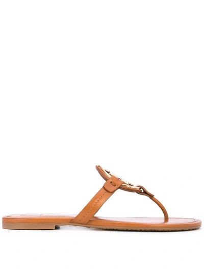 Shop Tory Burch Liana Flat Sandals In Brown