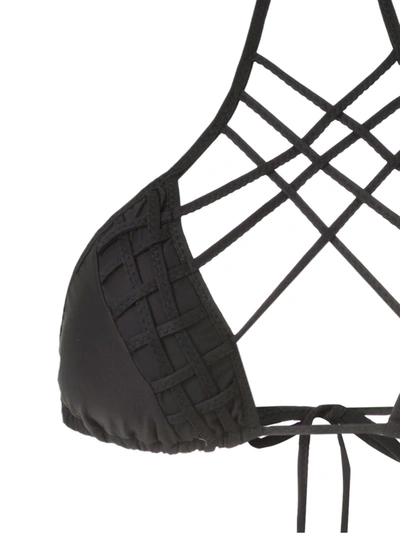 Amir Slama Strappy Triangle Bikini Set In Black