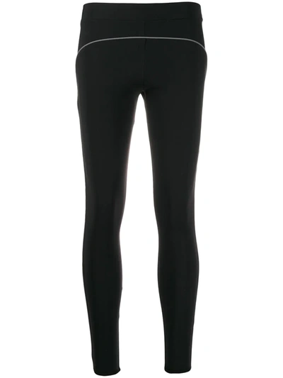 Shop A-cold-wall* Piped Logo Leggings In Black