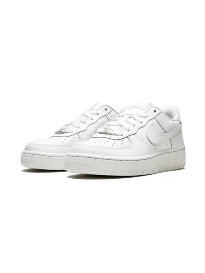 Shop Nike Air Force 1 "white On White" Sneakers