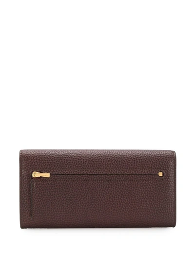 Shop Mulberry Classic Continental Wallet In Brown