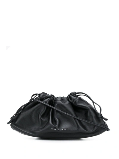Shop Studio Amelia Drawstring Tote Bag In Black