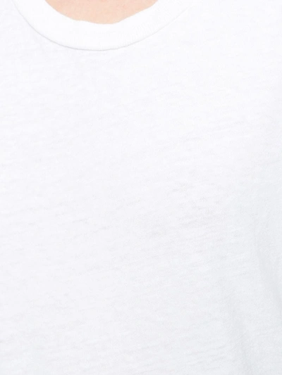 Re/done Solid-colour Crewneck T-shirt In White