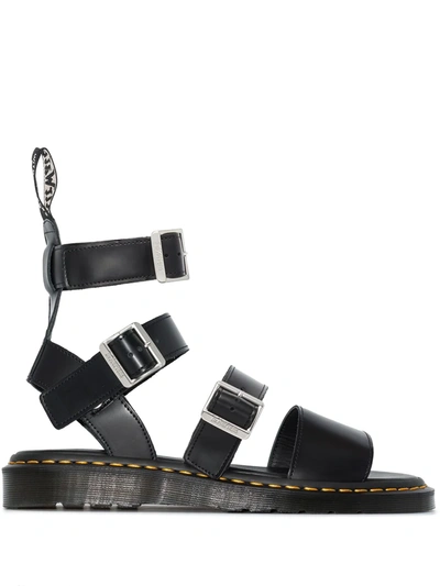  RICK OWENS X DR. MARTENS BLK SNDL 