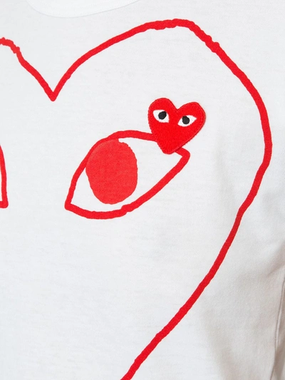 Comme Des Garçons Play T-shirt-xs Nd Comme Des Garcons Play Female In White