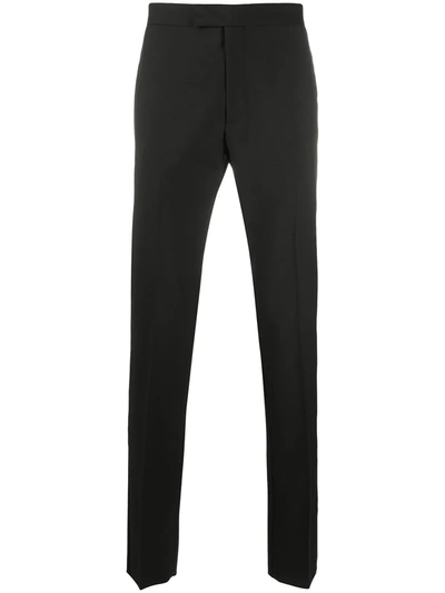 Shop Paul Smith Tailored Tuxedo Trousers In Black