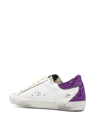 Shop Golden Goose Super-star Low-top Sneakers In White