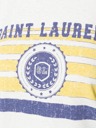 Shop Saint Laurent Université Printed T-shirt In White