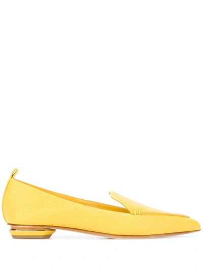 Shop Nicholas Kirkwood Beya Loafers In Yellow