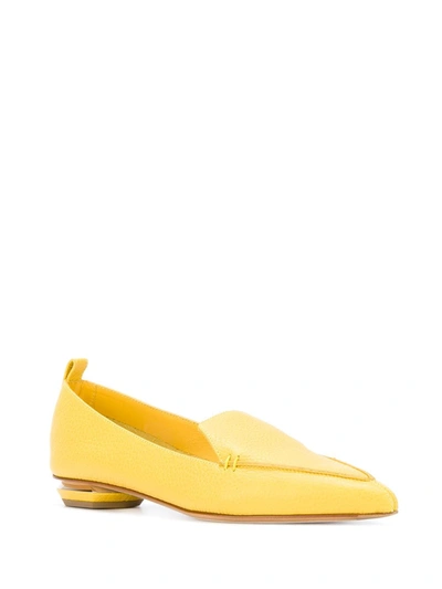 Shop Nicholas Kirkwood Beya Loafers In Yellow