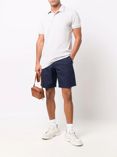 Shop Orlebar Brown Short-sleeved Polo Shirt In Grau