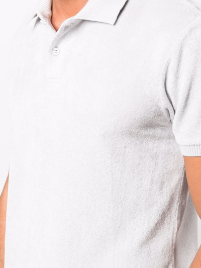 Shop Orlebar Brown Short-sleeved Polo Shirt In Grau