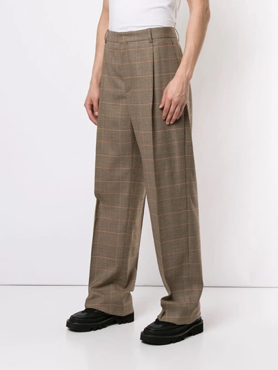 Botter Classic Check Trousers In Brown