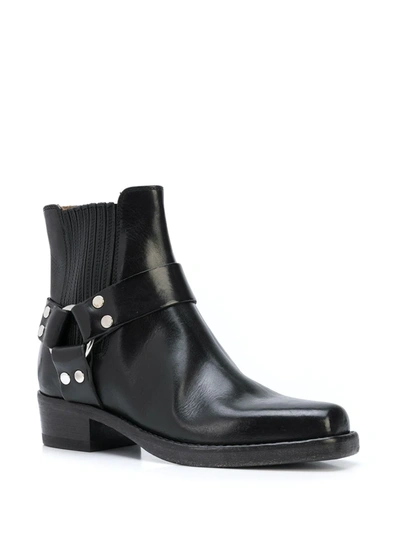 Shop Re/done Calvary Ankle Boots In Black