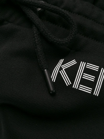 Shop Kenzo Mesh-trimmed Shorts In Black