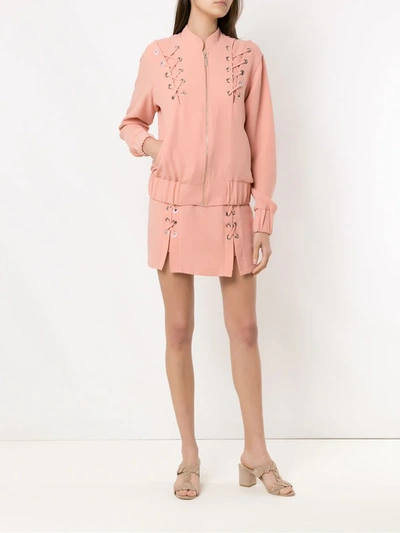 Olympiah Lace Up Messina Skirt In Neutrals