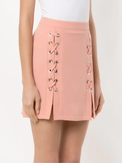 Shop Olympiah Lace Up Messina Skirt In Neutrals