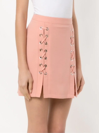 Olympiah Lace Up Messina Skirt In Neutrals