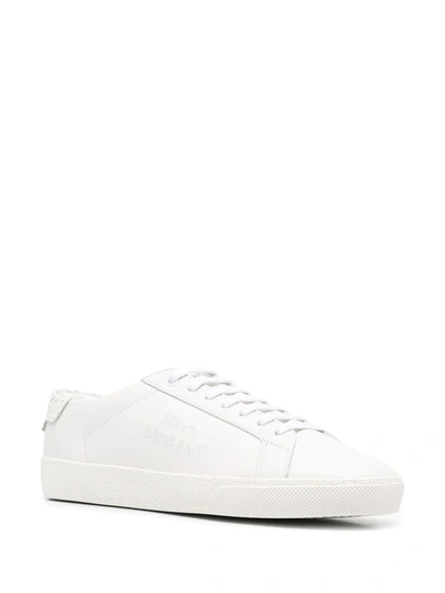 Shop Saint Laurent Court Classic Sl/06 Low-top Sneakers In White