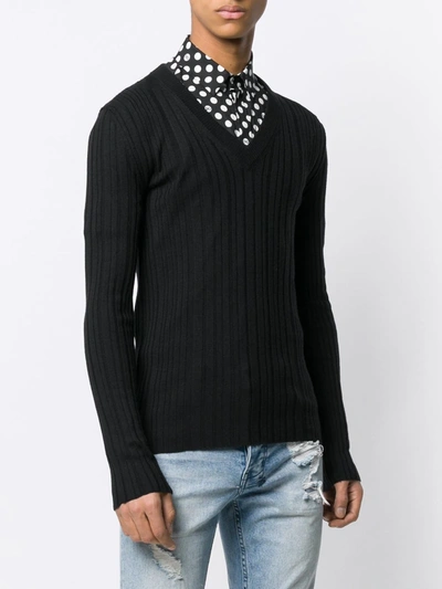Shop Dolce & Gabbana V-neck Jumper In Black