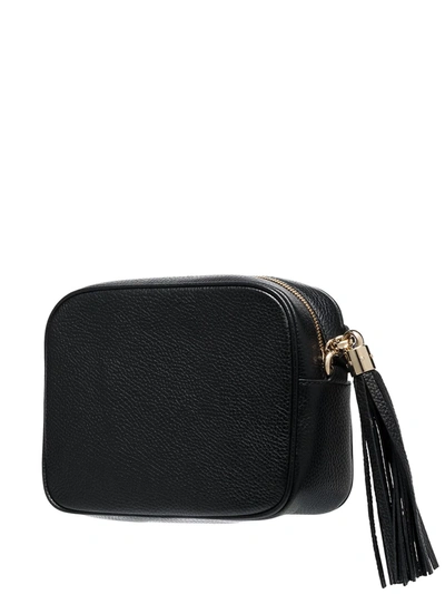 Shop Gucci Small Soho Leather Crossbody Bag In Black