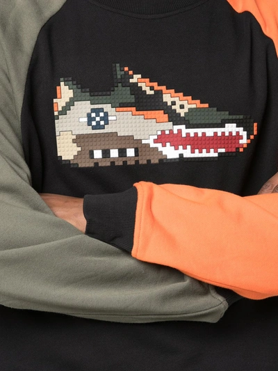 Mostly Heard Rarely Seen 8-bit Falcon Tri-colour Sweatshirt In Black