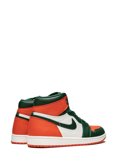 Shop Jordan Air  1 Retro High Og "solefly" Sneakers In Orange
