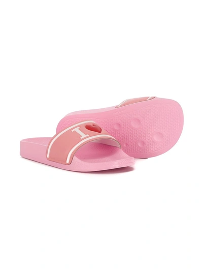 Shop Dolce & Gabbana I Love D&g Slides In Pink