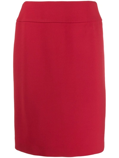Pre-owned Dolce & Gabbana 1990s Pencil Skirt In Red