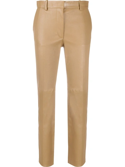 Shop Joseph Straight-leg Trousers In Brown