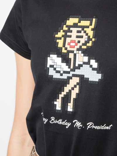 Shop Mostly Heard Rarely Seen 8-bit Flying Skirt T-shirt In Black
