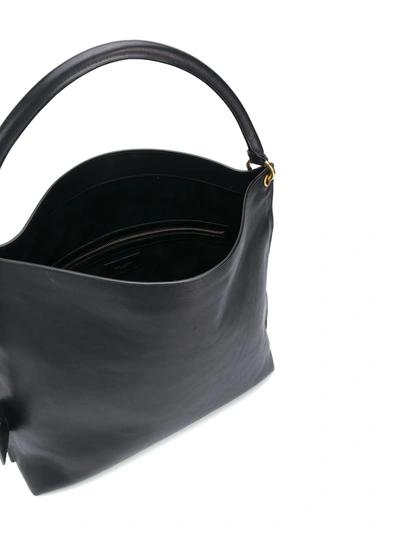 Shop Saint Laurent Hobo Shoulder Bag In Black