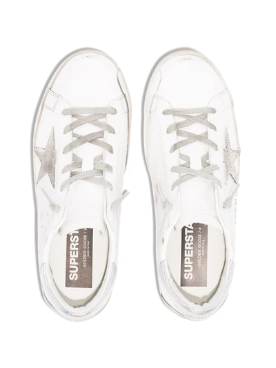 Shop Golden Goose Super-star Low-top Sneakers In White