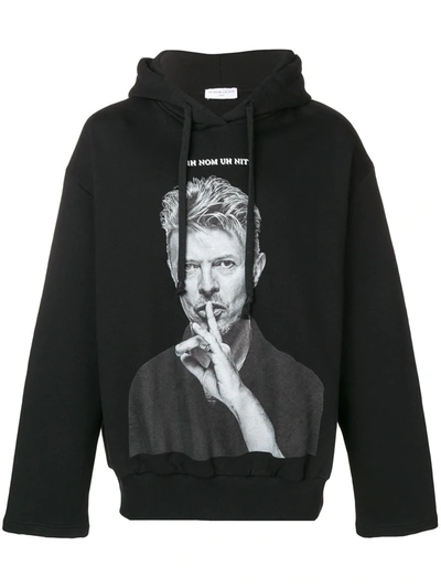 Ih Nom Uh Nit David Bowie Print Hoodie In Black